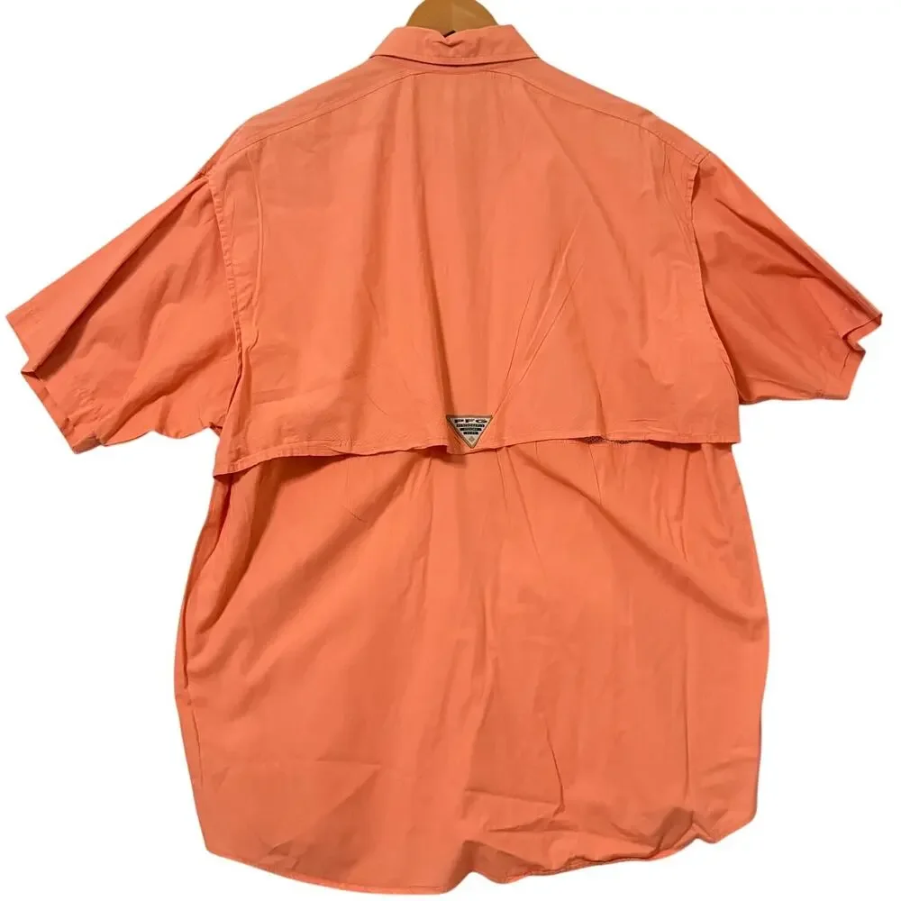 Columbia Sportswear Mens Bonehead‎ Short Sleeve Sz Large Fishing Shirt